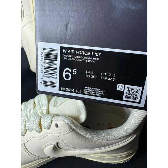 ❤️ H111 SIZE 6.5 WOMEN'S NIKE AF1 COCONUT MILK HF2014 101 - Picture 6 of 10